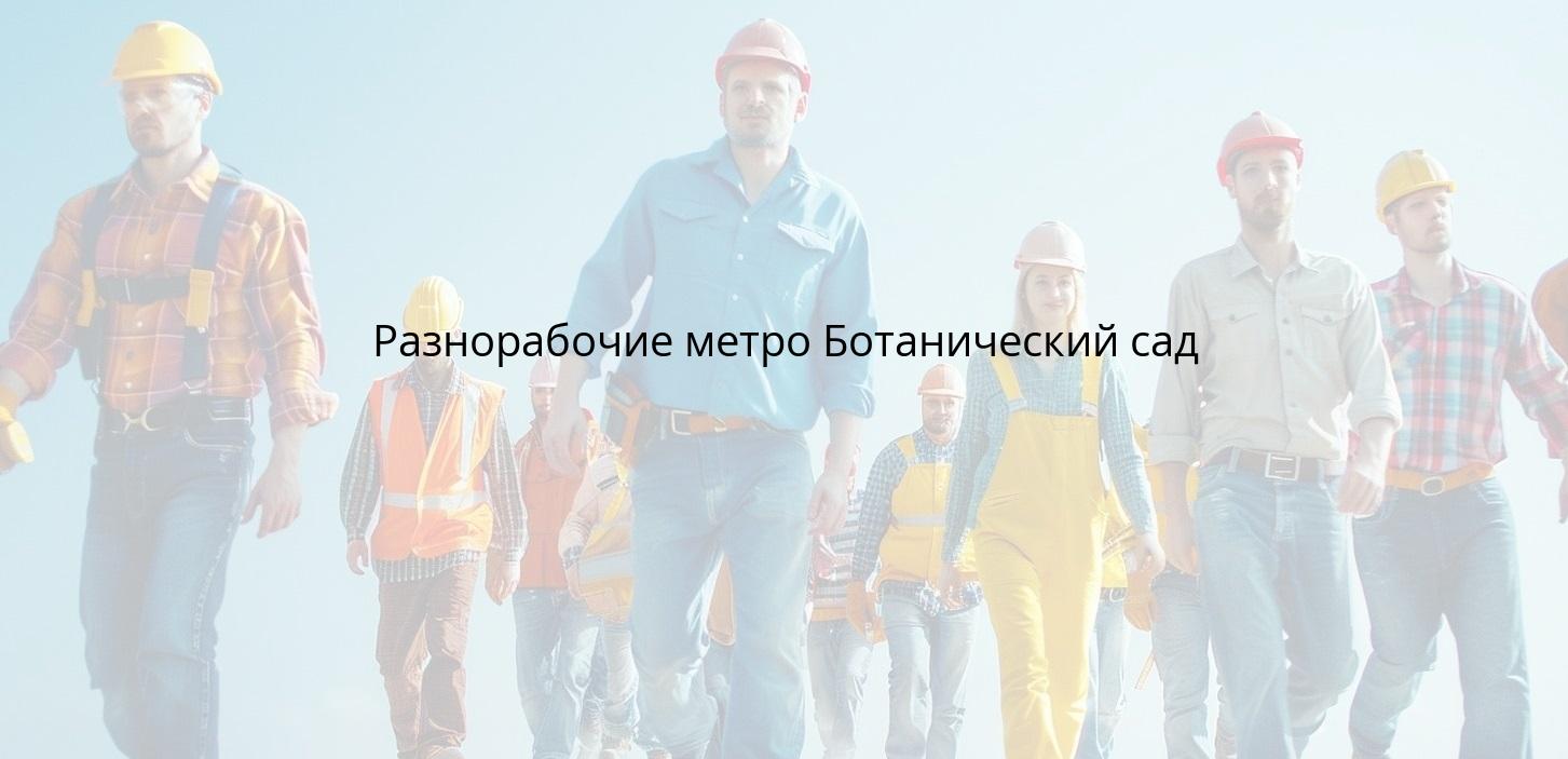 Разнорабочие метро Ботанический сад